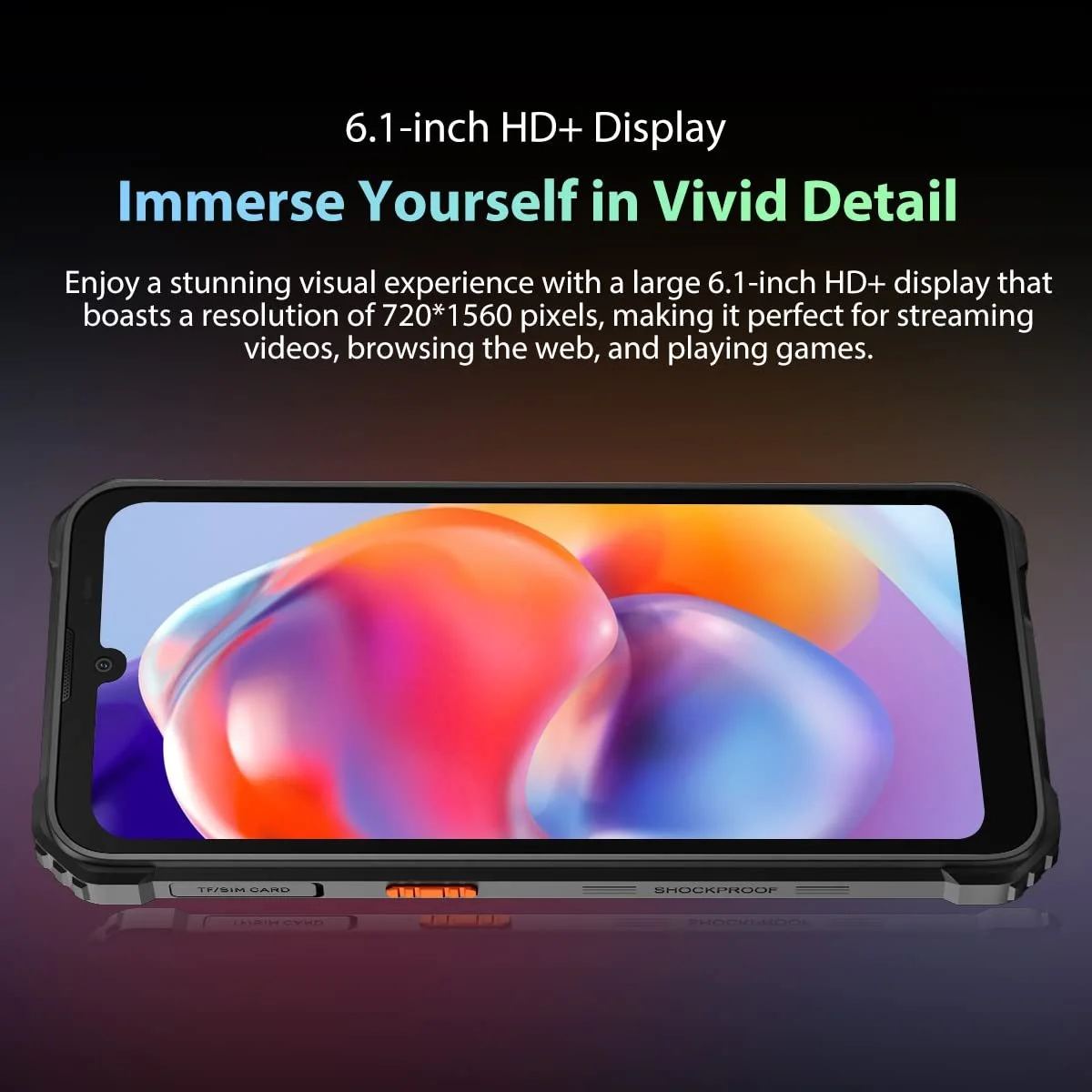 Защищенный смартфон Blackview BV5300 Pro 7GB+64GB 6580mAh Black, фото №5