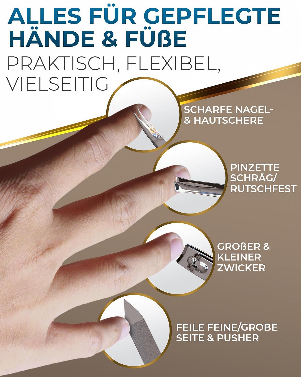 Манікюрний набір Solingen marQus, 7 предметів, полірована нікельована сталь, фото №3 Манікюрний набір Solingen marQus, 7 предметів, полірована нікельована сталь, фото №3