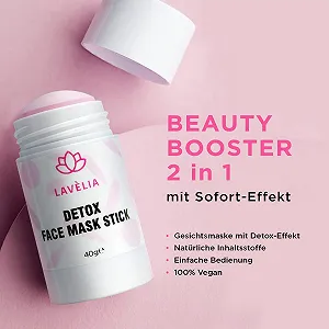 Маска для лица The Best Detox Эффект для глубокого очищения пор Белая глина, масло розы и витамин C+E synthetic.ua - Фото 1