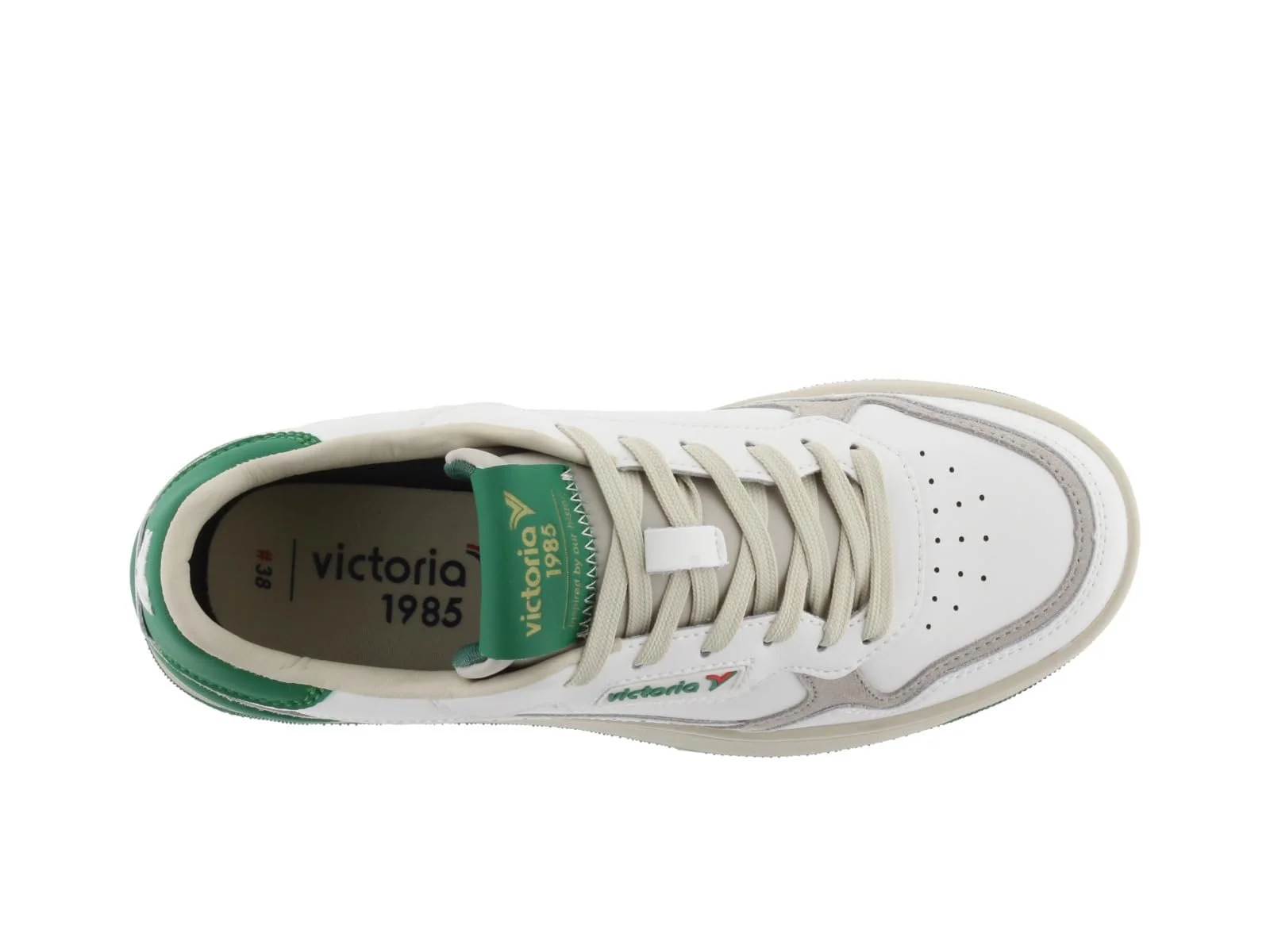 Кеди Victoria 1985 Низькі Унісекс C80 Шкіра, Кольорові Вставки, Спліт-Шкіра, Ретро Логотип 8800119, фото №4