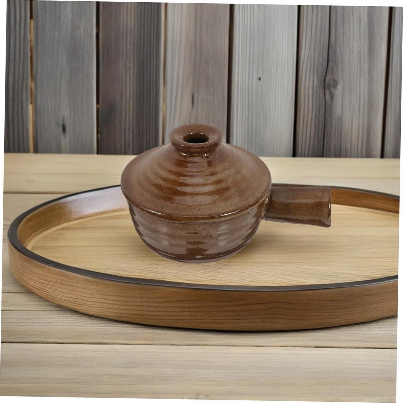 Набор кастрюль Mobestech 2 шт. Керамические с крышкой Ретро стиль, фото №7