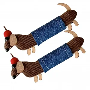 Заколка для волос Такса Набор 2 шт. Боковая заколка для хвостика 10 см - Фото 1