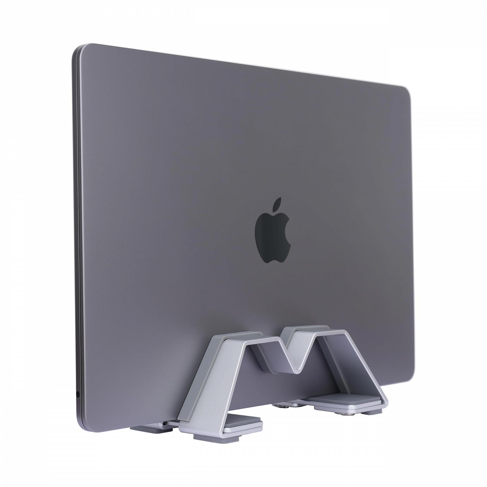 Вертикальна регульована підставка для ноутбука M-подібна - алюміній, універсальна посадка для MacBook та всіх ноутбуків, фото №2 Вертикальна регульована підставка для ноутбука M-подібна - алюміній, універсальна посадка для MacBook та всіх ноутбуків, фото №2