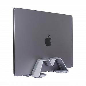 Вертикальна регульована підставка для ноутбука M-подібна - алюміній, універсальна посадка для MacBook та всіх ноутбуків synthetic.ua - Фото 1