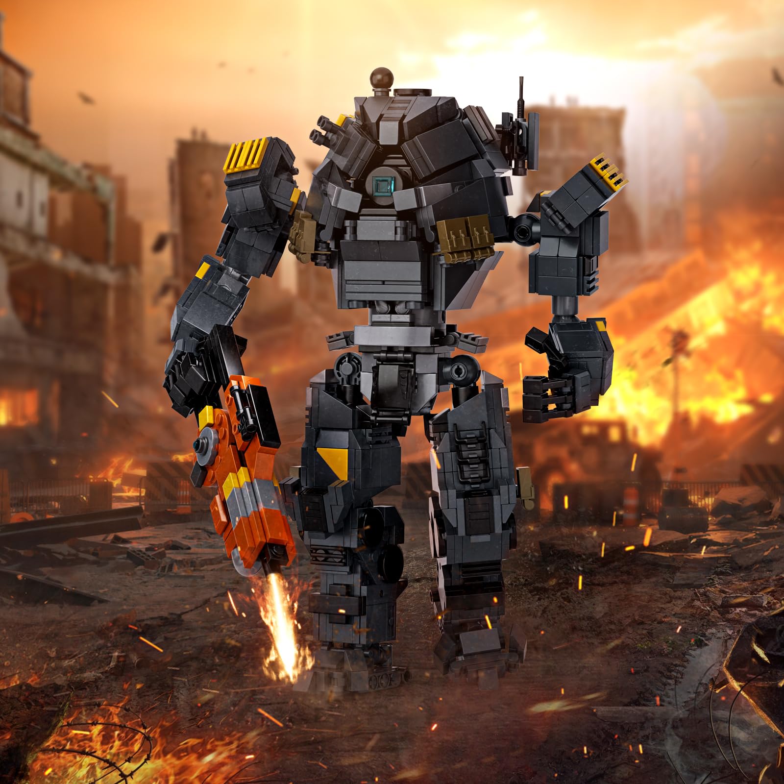 Набор Millionspring Titan Mecha Robot Building Blocks Set 875 деталей, фото №5