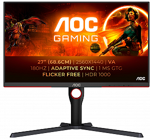 Монітор 27" AOC Gaming Q27G3XMN QHD VA 180 Гц synthetic.ua - Фото 1