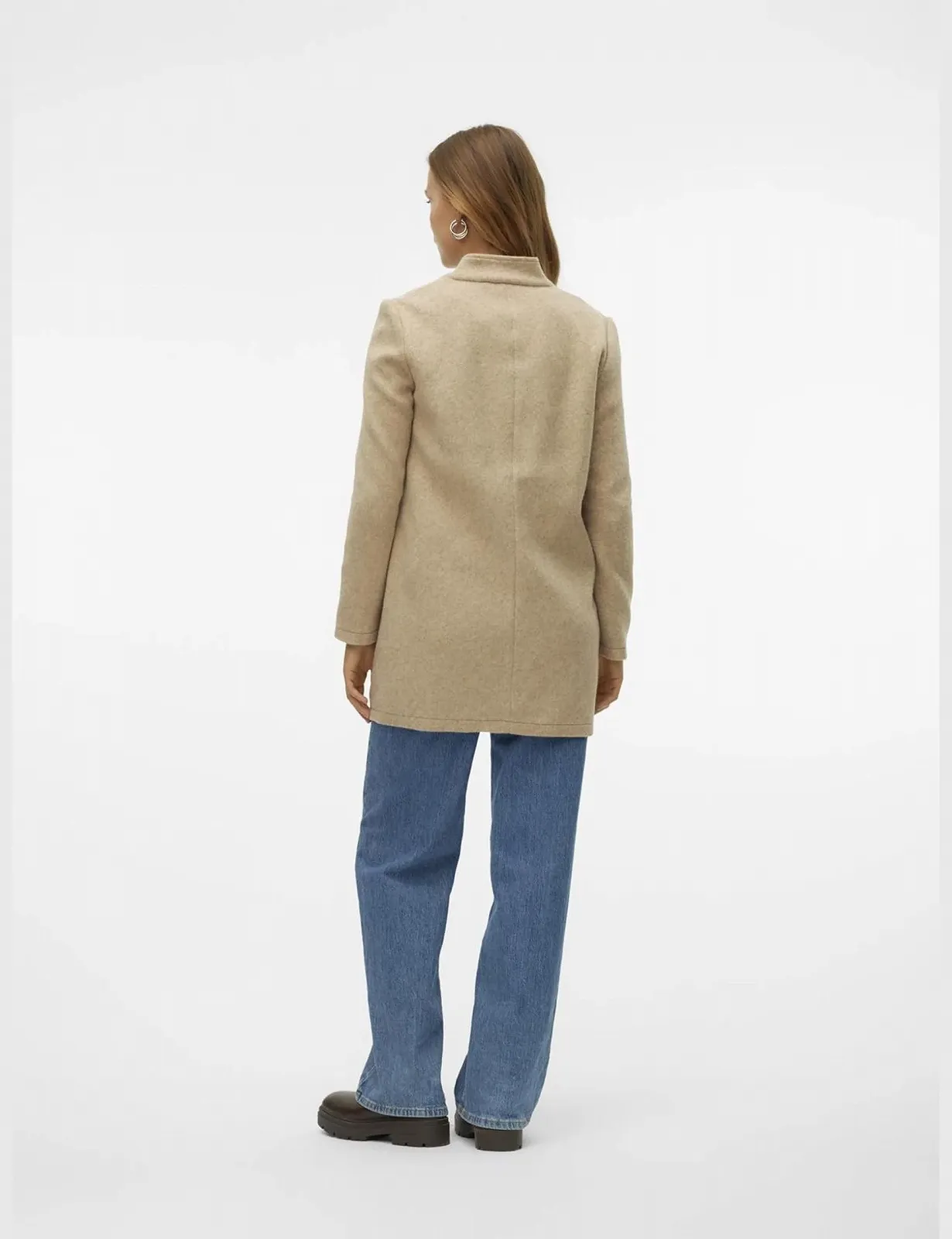 Пальто VERO MODA VMBrushedkatrine Жіноче Коротка Куртка-піджак з коміром-стійкою, фото №3