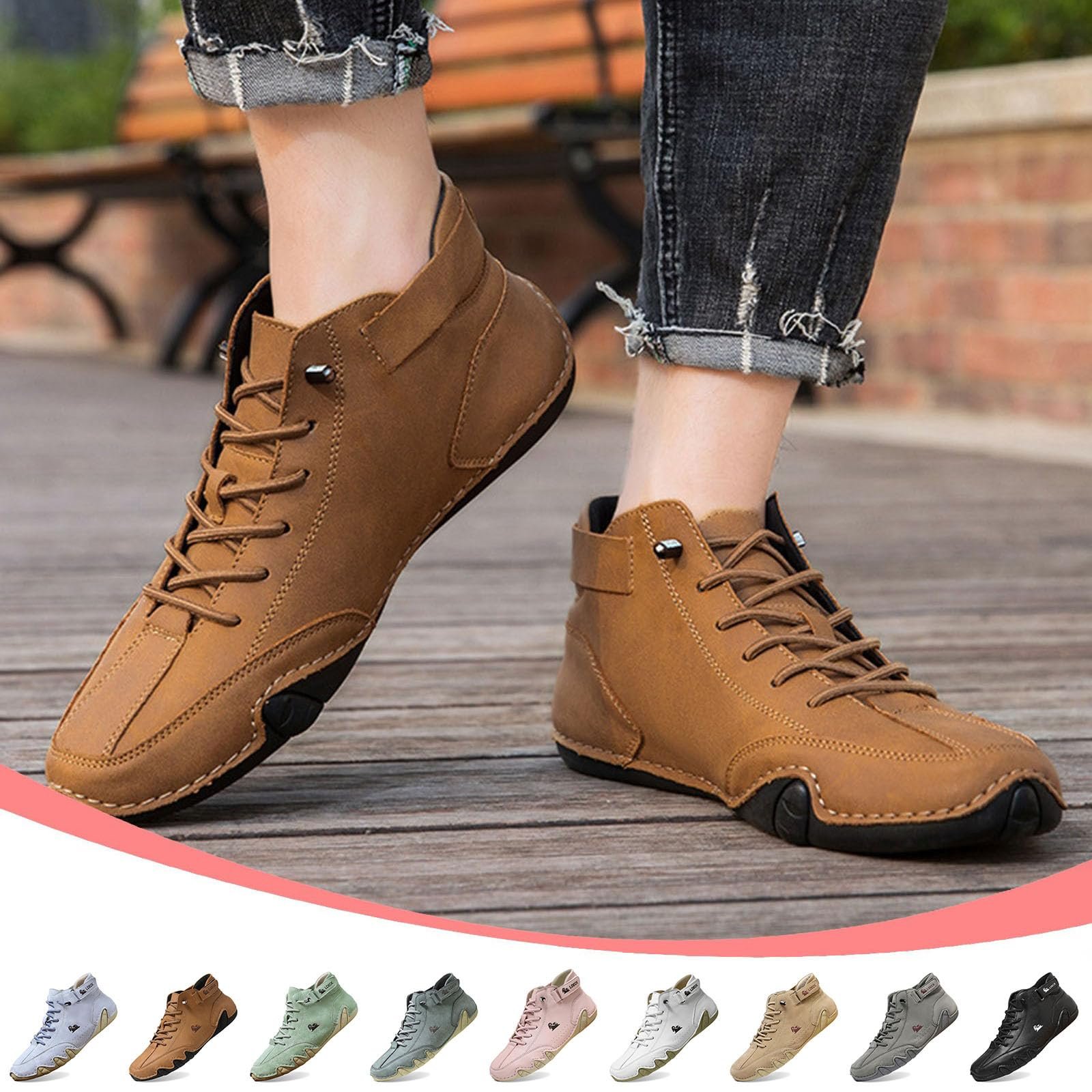 Черевики Alpaca Barefoot High Кожаные Мужские/Женские цвета хаки, размер 34-50 EU, фото №6