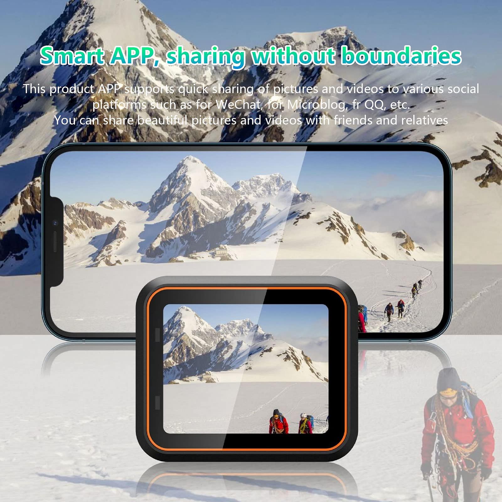 Аction Camera VBESTLIFE Ultra HD 4K 60fps 1.54 Inch IPS Display IP68 Waterproof Built-in 128GB Memory, фото №4 Аction Camera VBESTLIFE Ultra HD 4K 60fps 1.54 Inch IPS Display IP68 Waterproof Built-in 128GB Memory, фото №4