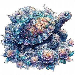 Деревянный пазл Sea Turtle 200 элементов Уникальная форма животных - Фото 1