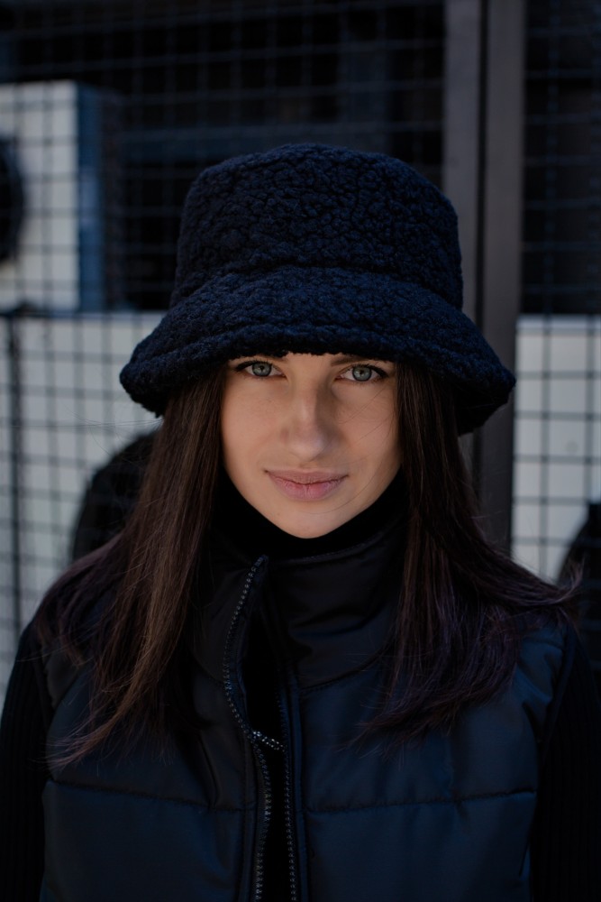 Утеплена Панамка Without Kalush Black, фото №6 Утеплена Панамка Without Kalush Black, фото №6