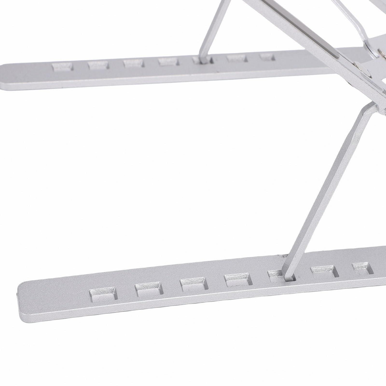 Подставка для ноутбука металлическая складная портативная эргономичная для ноутбуков 10-15.6 дюймов, планшетов, фото №9