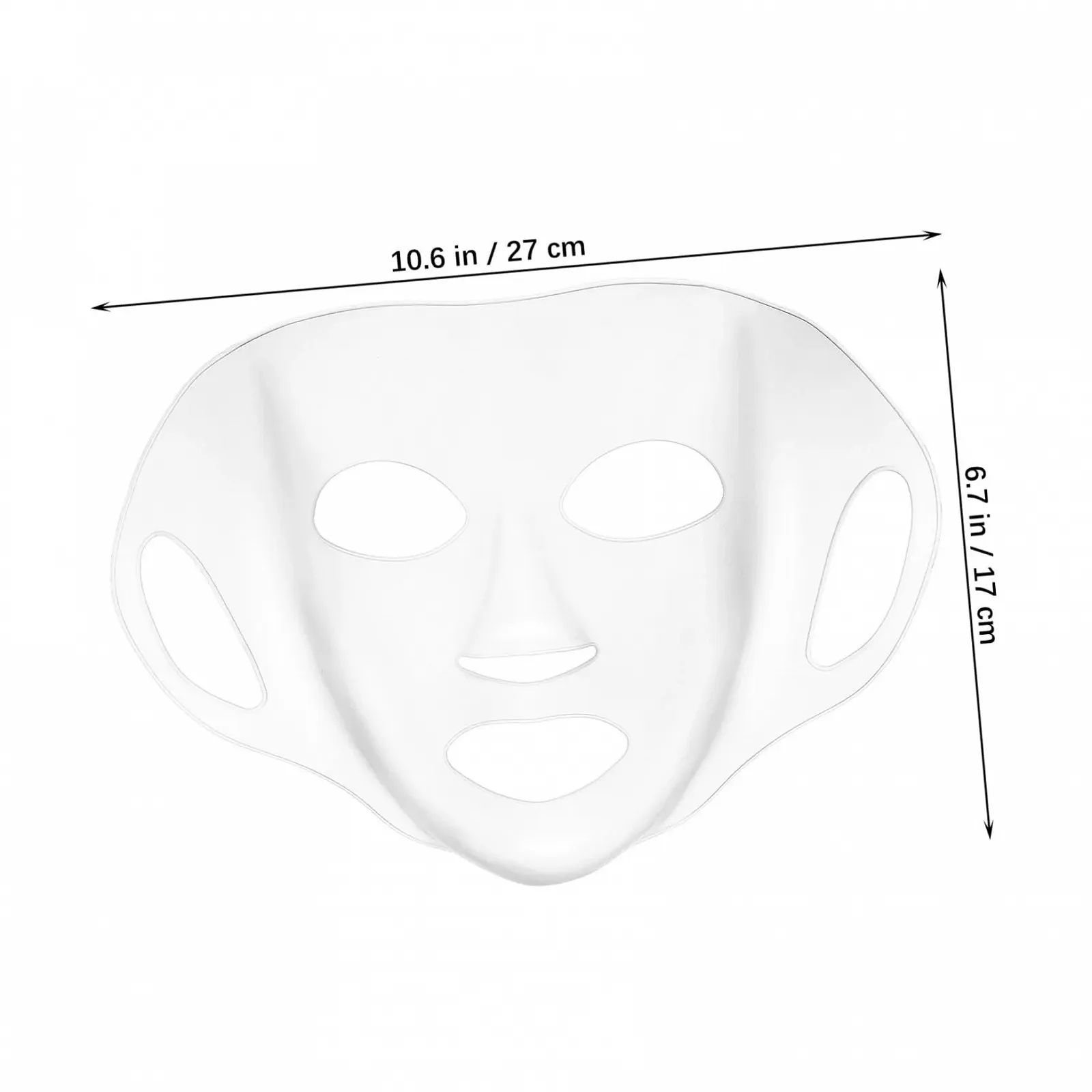 Силиконовая маска для лица Многоразовая Увлажняющая для максимального поглощения эссенции, 3 шт, фото №2