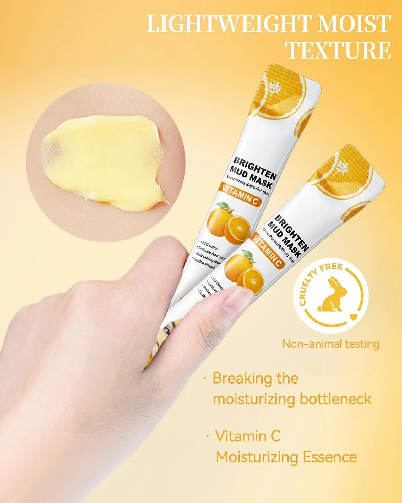 Маска для обличчя Vitamin C глиняна, 12 шт, фото №4