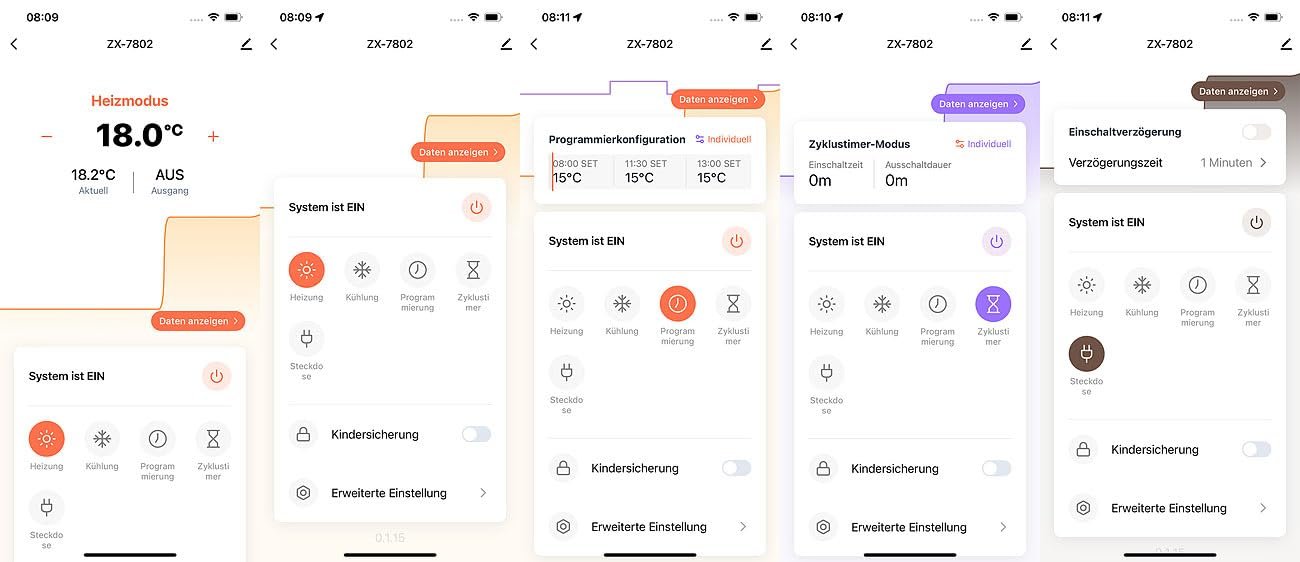 WLAN розеточный термостат revolt Набор из 4 штук Приложение Датчики, фото №6
