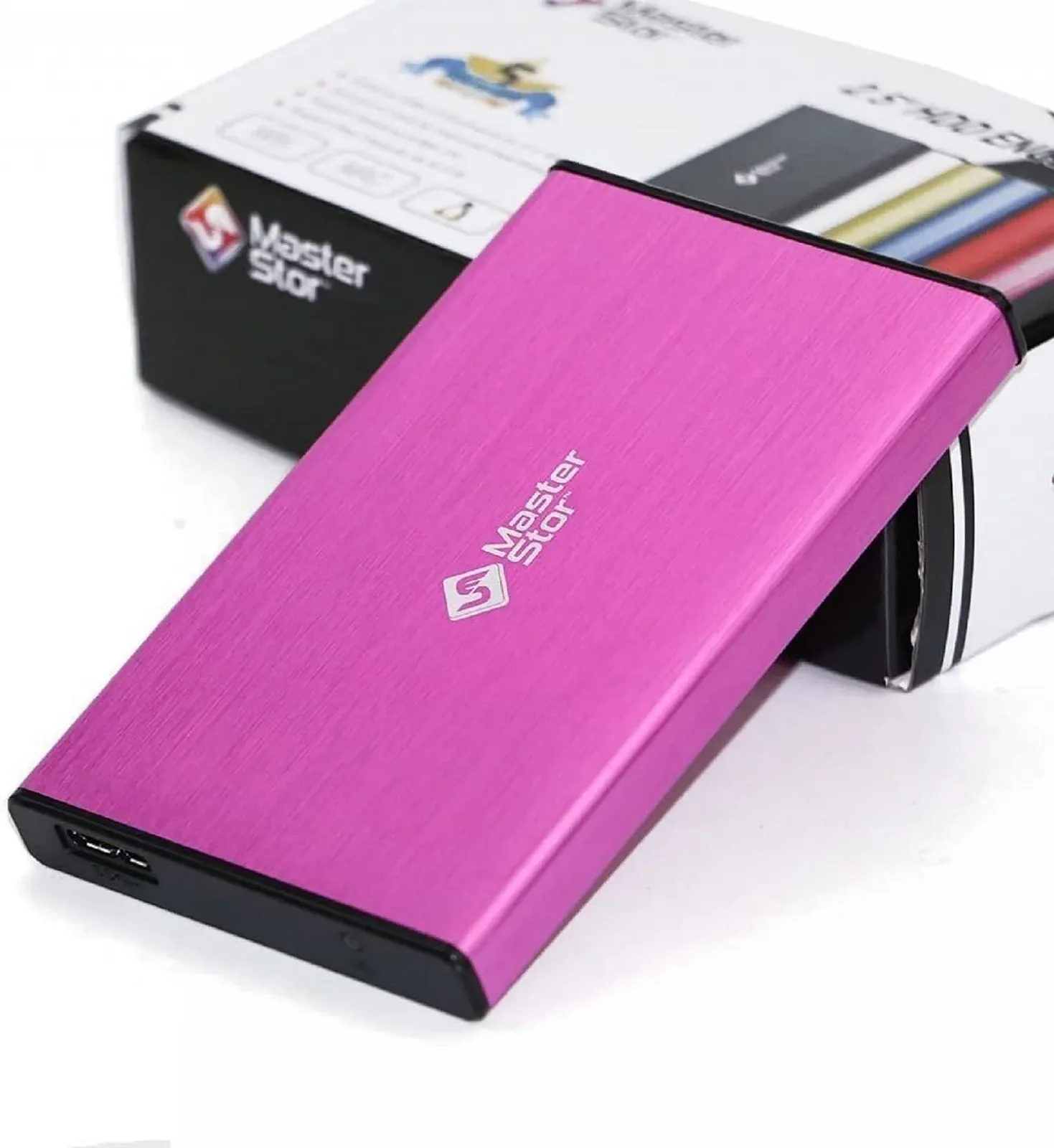 Портативный жесткий диск MasterStorb 2.5" SATA USB 3.0 Superfast Красный Серебристый Черный Синий Розовый, фото №1