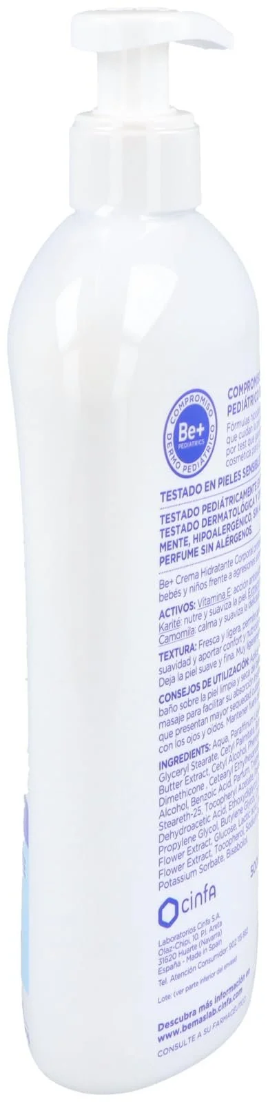 Лосьйон для тіла Зволожуючий BE+ 500 мл, фото №2