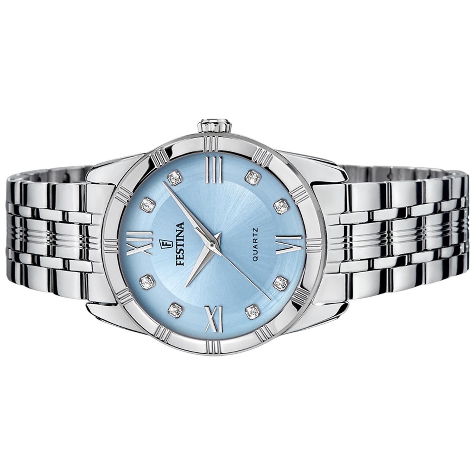Часы Festina Mademoiselle F16940/E Серебристо-голубой Классический, фото №2