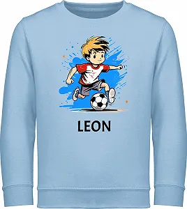 Світшот Shirtracer З іменем Футбольний хлопчик - Фото 1