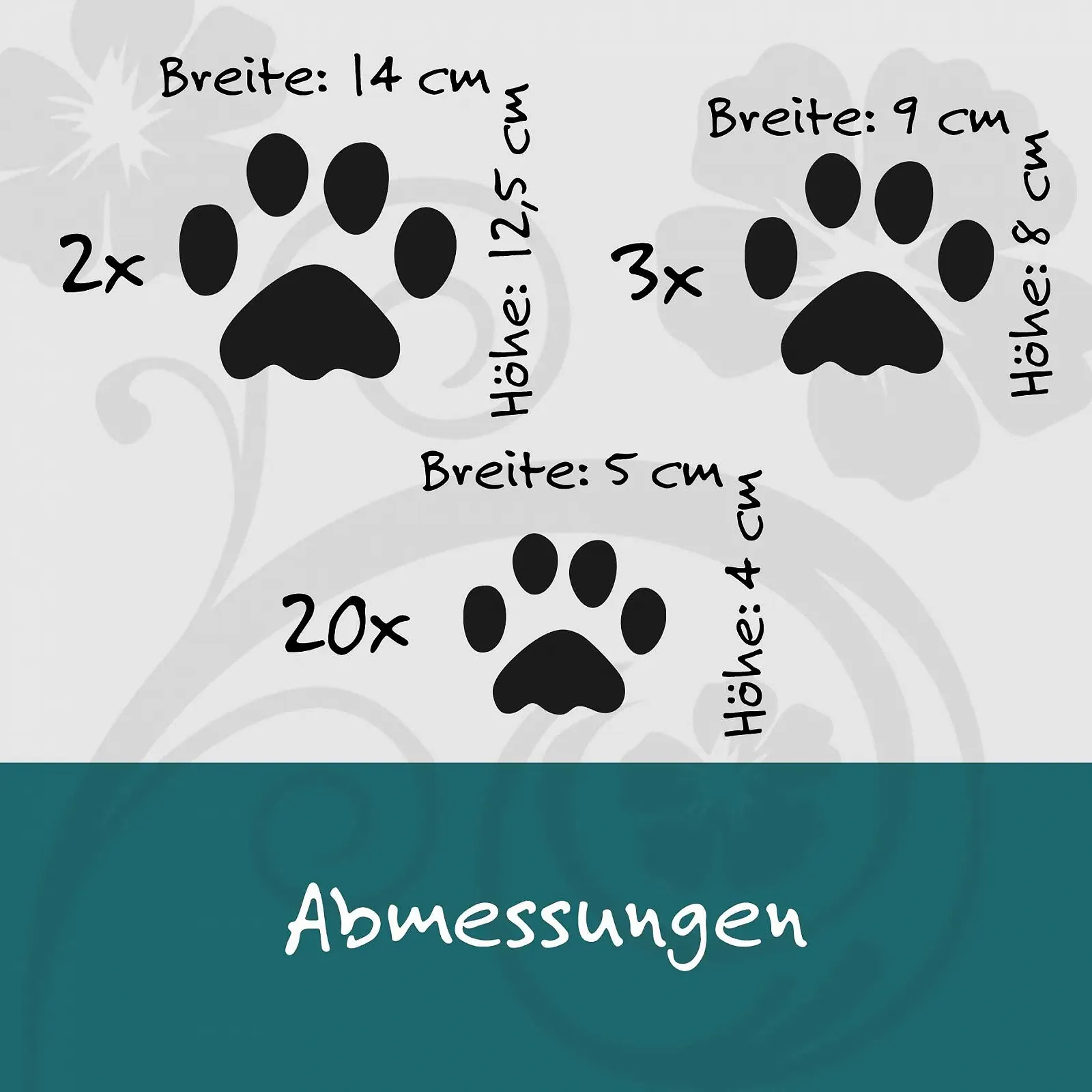 Наклейка для стен kleb-Drauf 25 Paws Matt Pink, фото №3