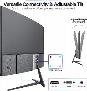 Монітор 24" Gawfolk GF240C Full HD VA 60 Гц synthetic.ua - Фото 1