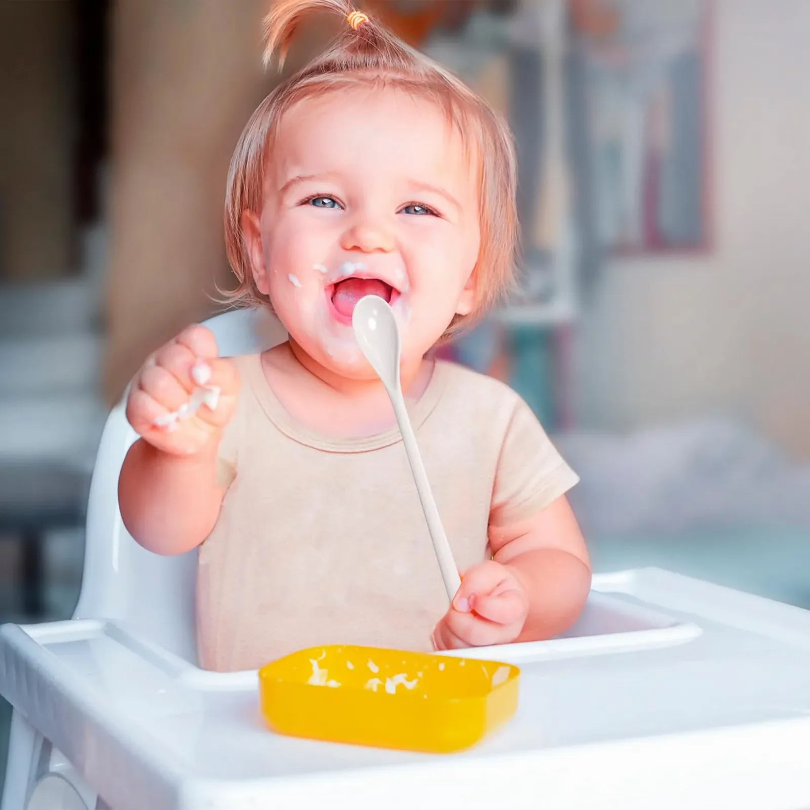 Набір пластикових ложок 10 шт., довгі, фото №6