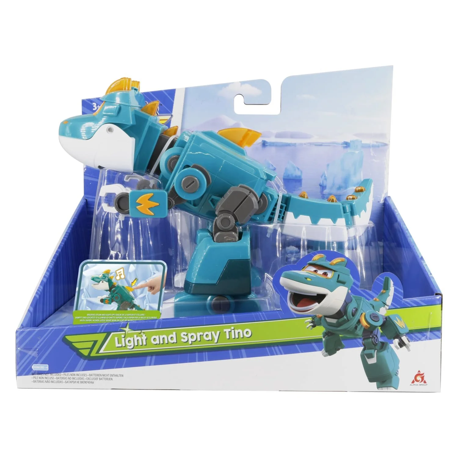 Фигурка Super Wings Tino EU760437 23 см Light and Spray, фото №1