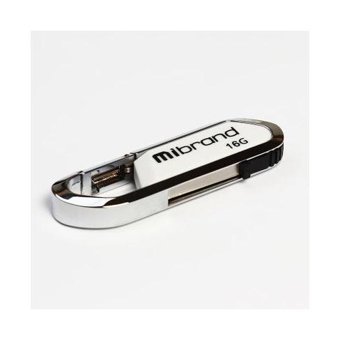 USB флеш-накопичувач Mibrand 16GB Aligator White 2.0 MI2.0/AL16U7W, фото №1
