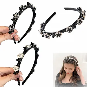 Обруч для волос с клипсами, 3 шт. - Фото 1