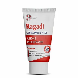 Крем для рук и ног Ragadi Matt Regenerating, Nourishing, Protective, Barrier Effect, с активными ингредиентами и растительными маслами, для профилактики трещин и мозолей, 75 мл - Фото 1