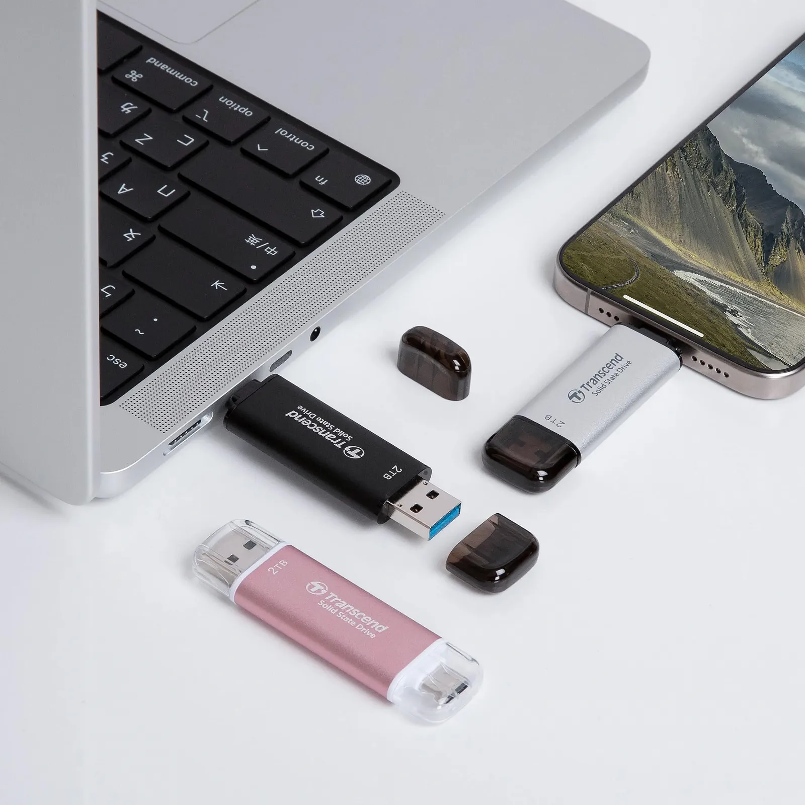Внешний SSD Transcend ESD310 TS256GESD310C 256 ГБ Dual USB-C/A 1050 МБ/с, фото №7 Внешний SSD Transcend ESD310 TS256GESD310C 256 ГБ Dual USB-C/A 1050 МБ/с, фото №7