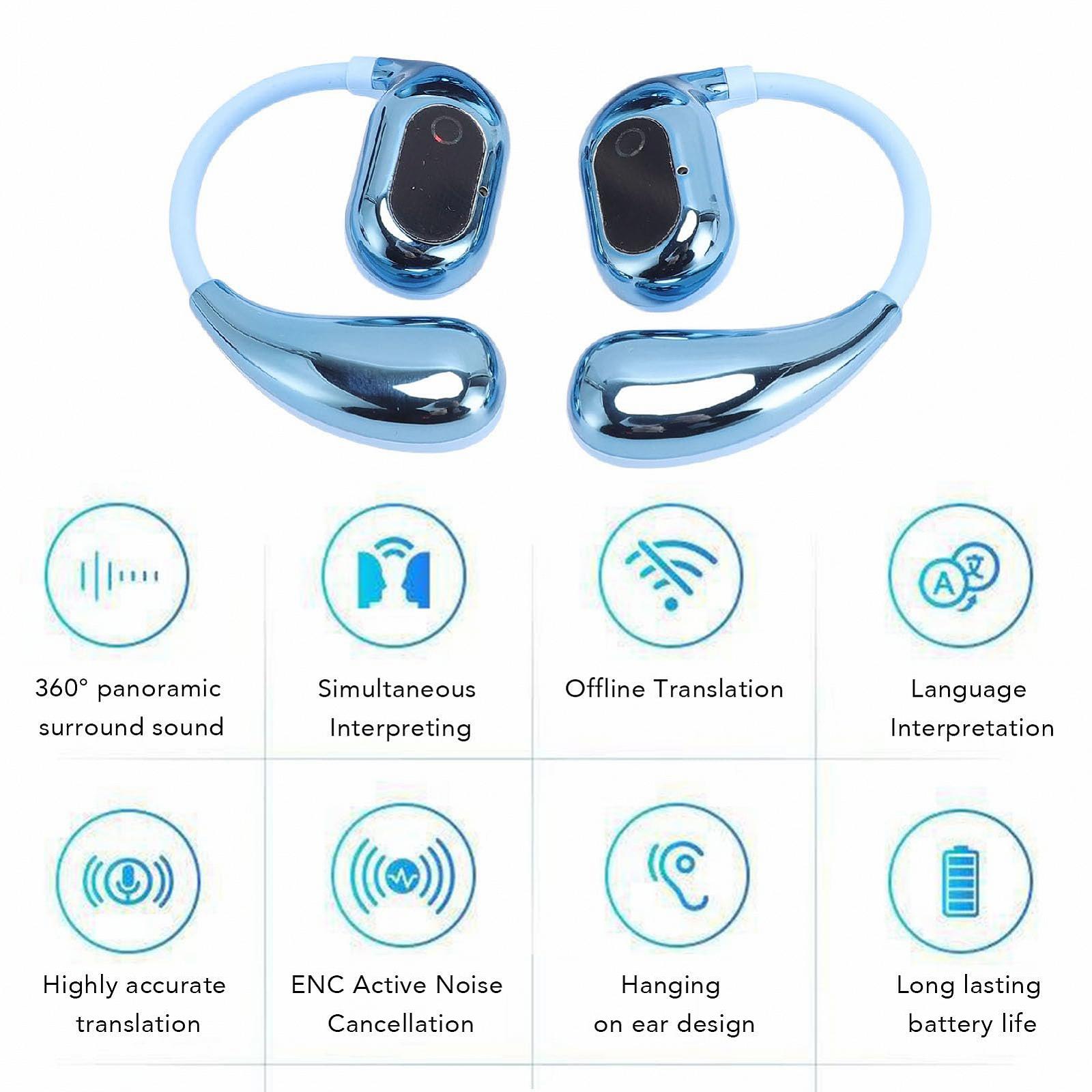 Навушники AI Voice Translator, для перекладу голосу AI з чохлом для зарядки, фото №3