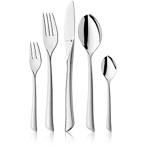 Набор столовых приборов WMF Virginia Cromargan Protect Steel на 12 персон, 66 предметов, чрезвычайно устойчивый к царапинам, со вставным лезвием - Фото 1