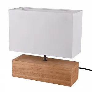 Настільна лампа Reality Leuchten Woody R50181030 1x E27 Дерево 30 x 12 см - Фото 1