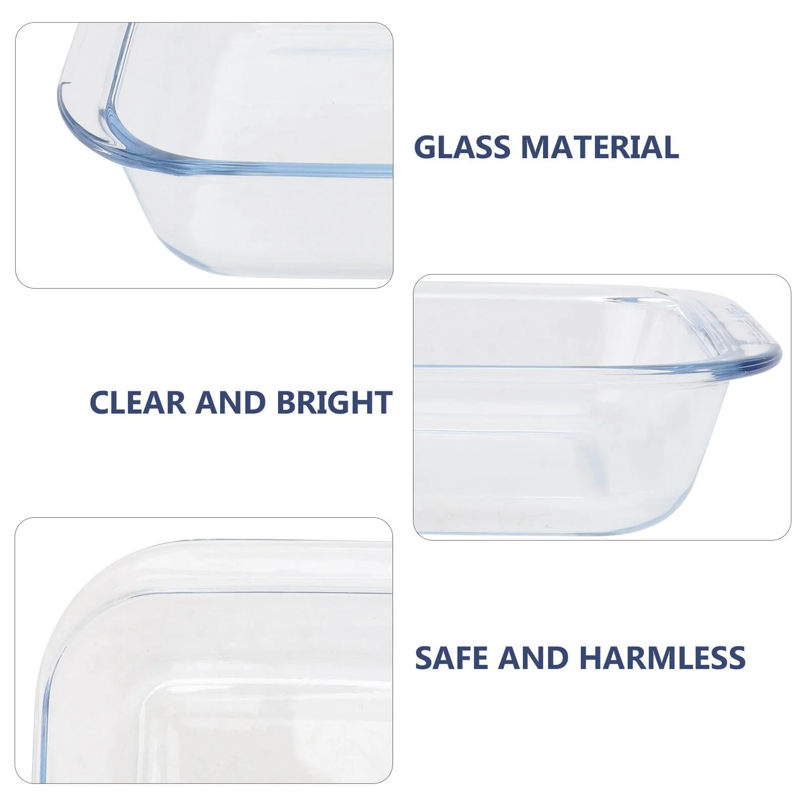 Противень для выпечки Стеклянный квадратный термостойкий, фото №7