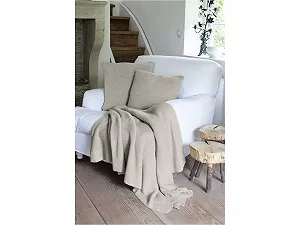 Покривало Organic Бавовна, Sand Melange, 150 x 200 см synthetic.ua - Фото 1