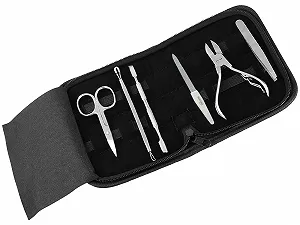 Набір для манікюру та педикюру Instrument Enrw 7 предметів + сапфірова пилка для нігтів Solingen - Фото 1