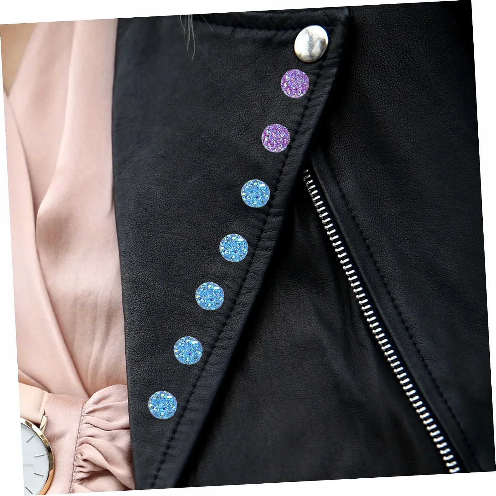 Стрази Gypsophila COHEALI Плоский Низ, дрібні, пластикові, пачка 100 штук, фото №3