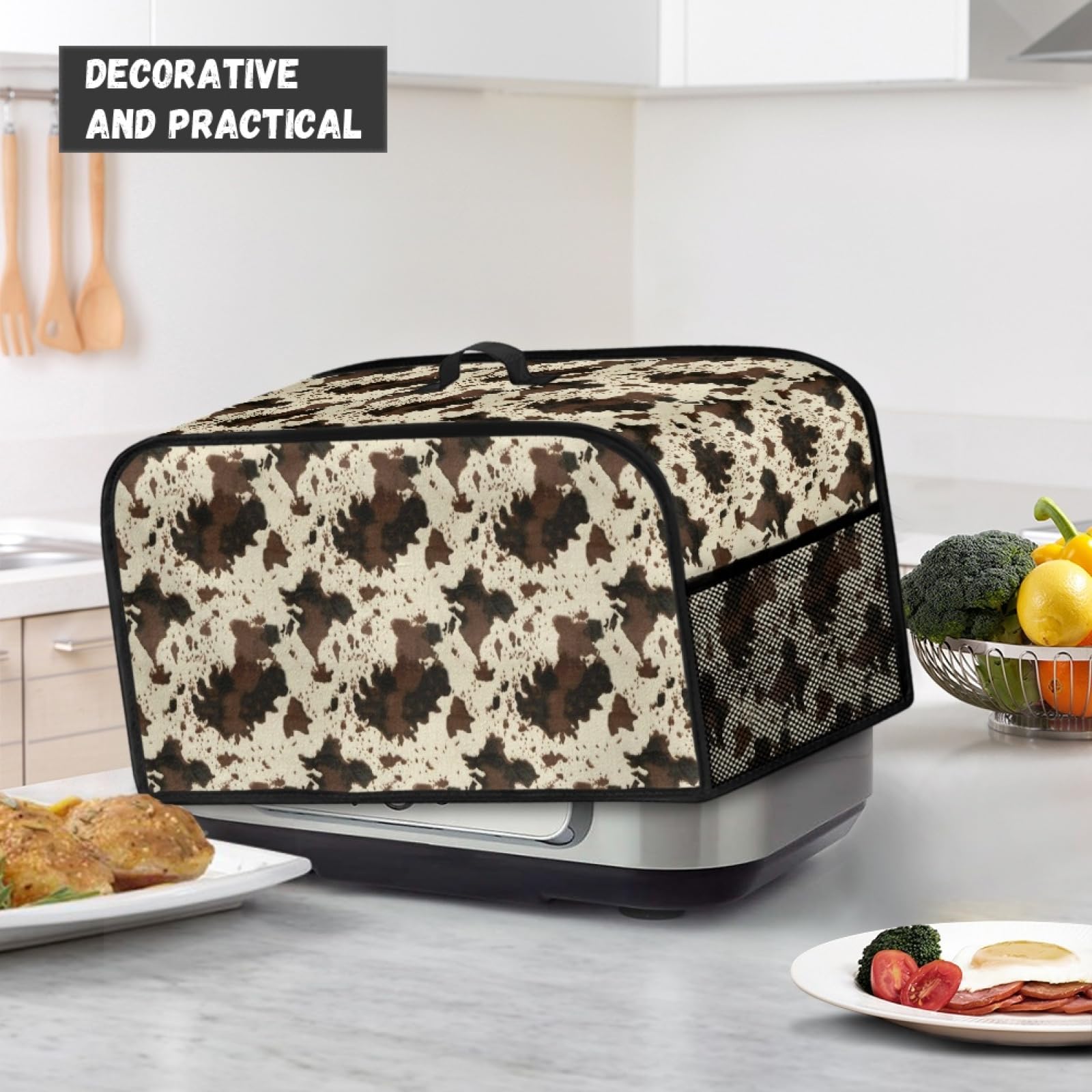 Чехол для мультиварки Wanyint Cow Print Dust Cover 6-8 Quart с ручкой и сумкой, фото №4