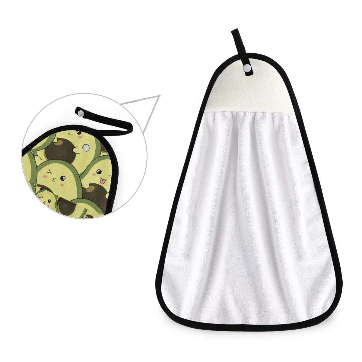 Полотенце Cute Avocado абсорбирующее быстросохнущее для кухни и ванной комнаты, фото №2