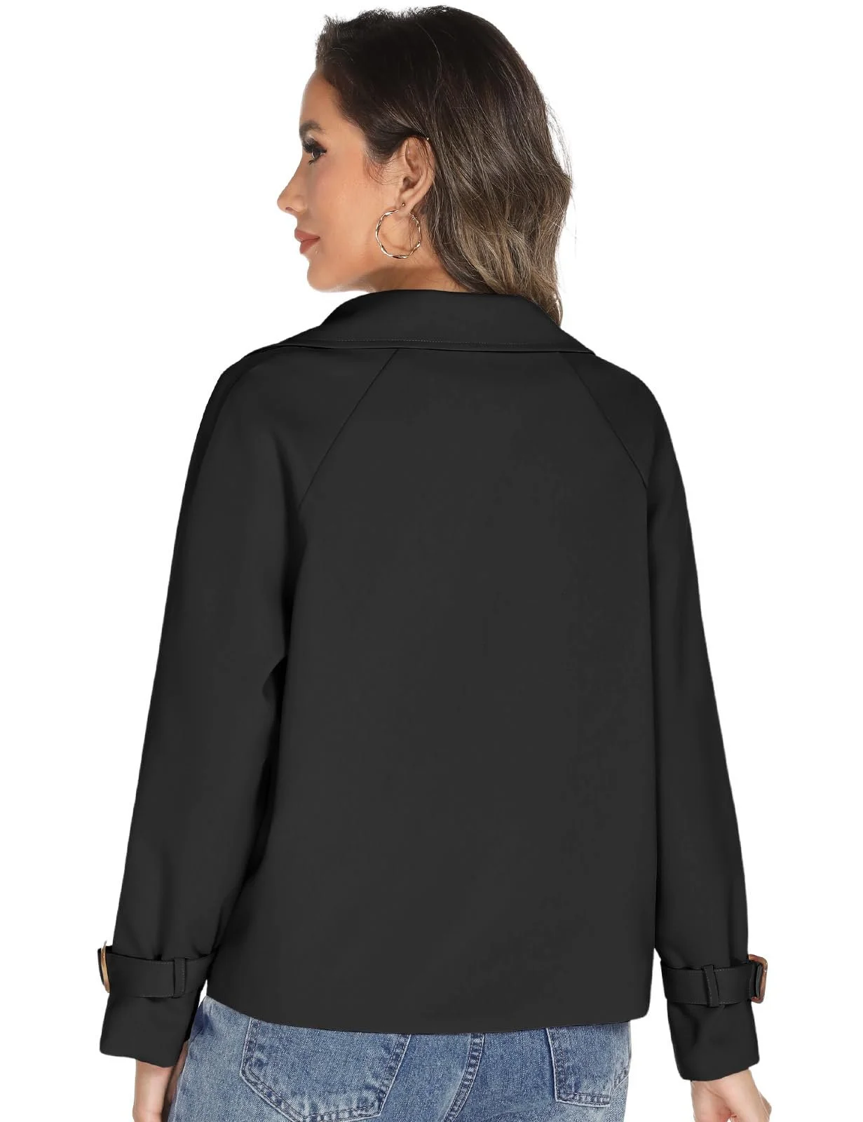 Короткий Тренч Tuopuda Двобортний Перехідний, фото №4