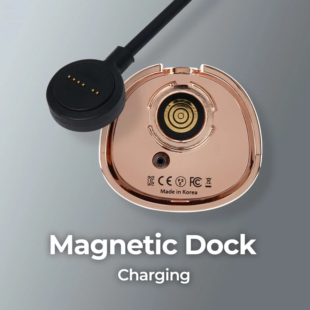 Электрическая зубная щетка с отсосом Bluereo G100 Pro со звуковой вибрацией LED-подсветкой портативная для людей с дисфагией Black/Rose Gold, фото №3