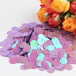 Блёстки Круглые ABpurple 30 мм (10 г, 40 шт) - Фото 1