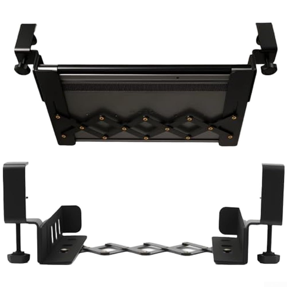 Тримач для ноутбука сталевий під стіл, без свердління, витримує до 10 кг, фото №1