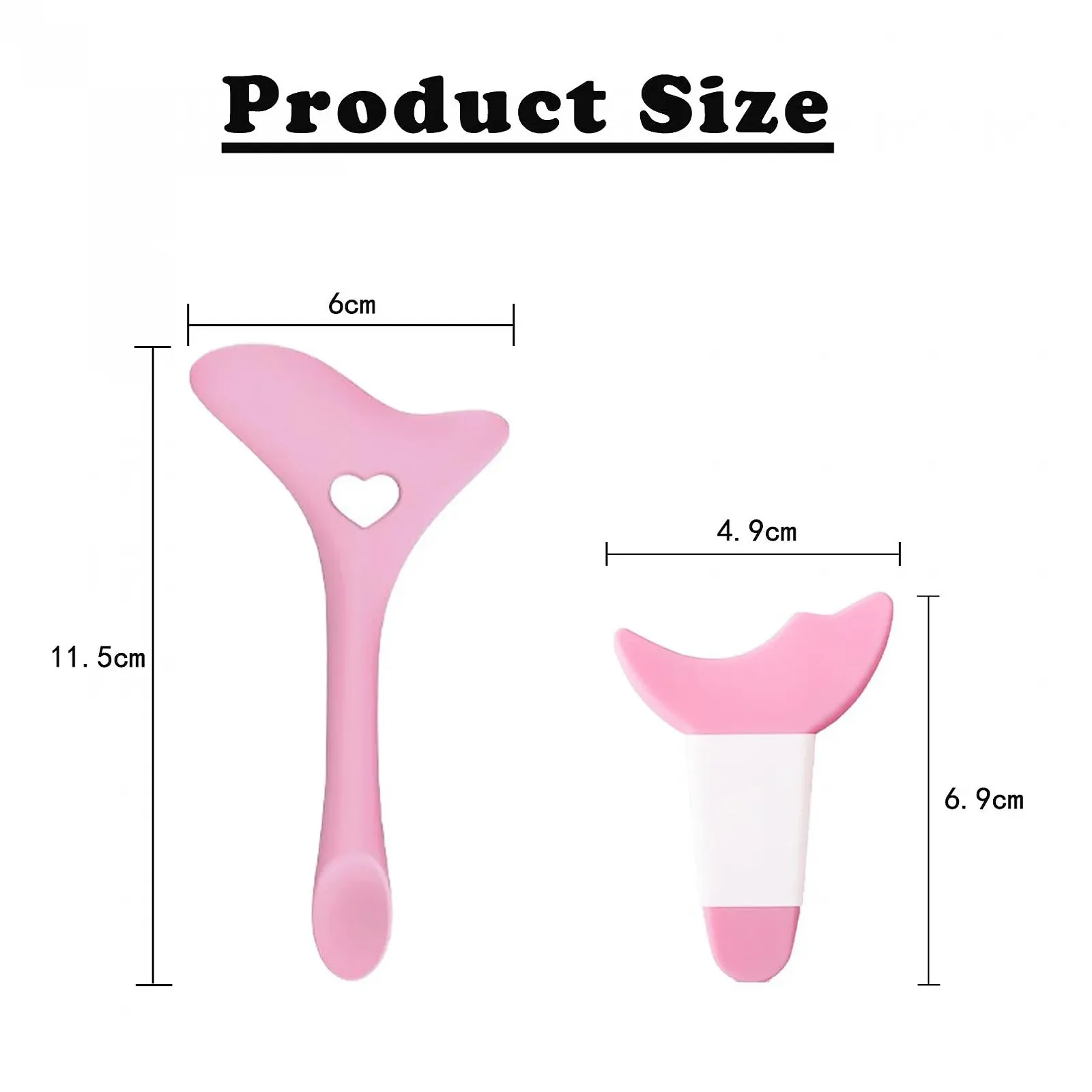 Набір Eyeliner Stencils Силіконовий Рожевий, фото №2