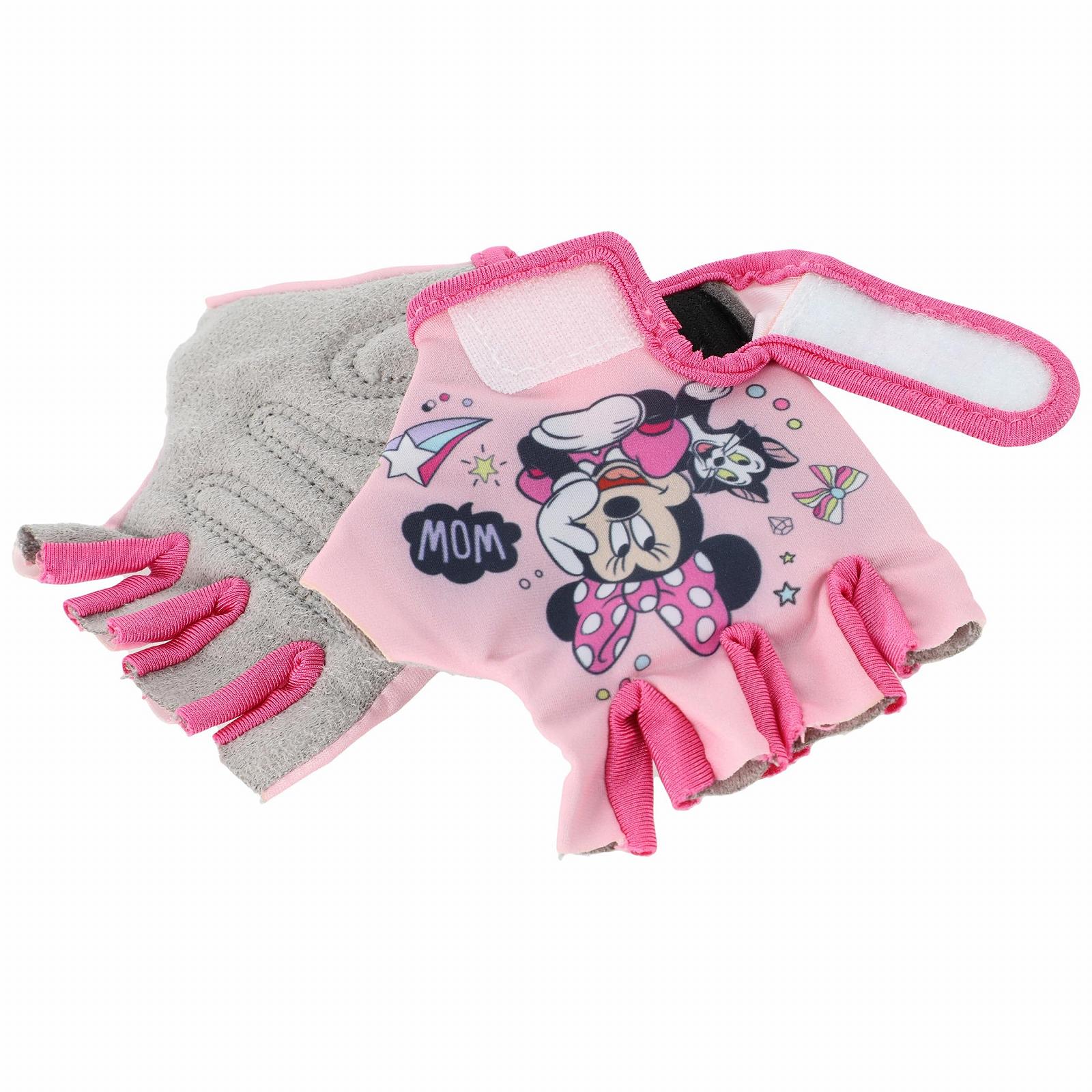 Шолом дитячий Disney Minnie Mouse 52-56 см + Велосипедні рукавички, фото №8