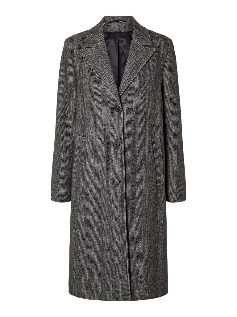 Пальто SELECTED FEMME Длинное Женское Шерсть, фото №1