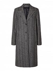 Пальто SELECTED FEMME Slfnew Alma Wool Coat Herringbone Noos - Фото 1
