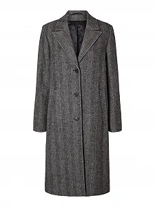Пальто SELECTED FEMME Длинное Женское Шерсть - Фото 1