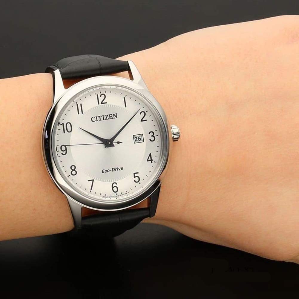 Чоловічий аналоговий годинник Citizen Сталь Сріблястий 40 мм, фото №4